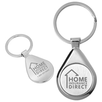 Raindrop Economy Laser Engraved Metal Keyholder